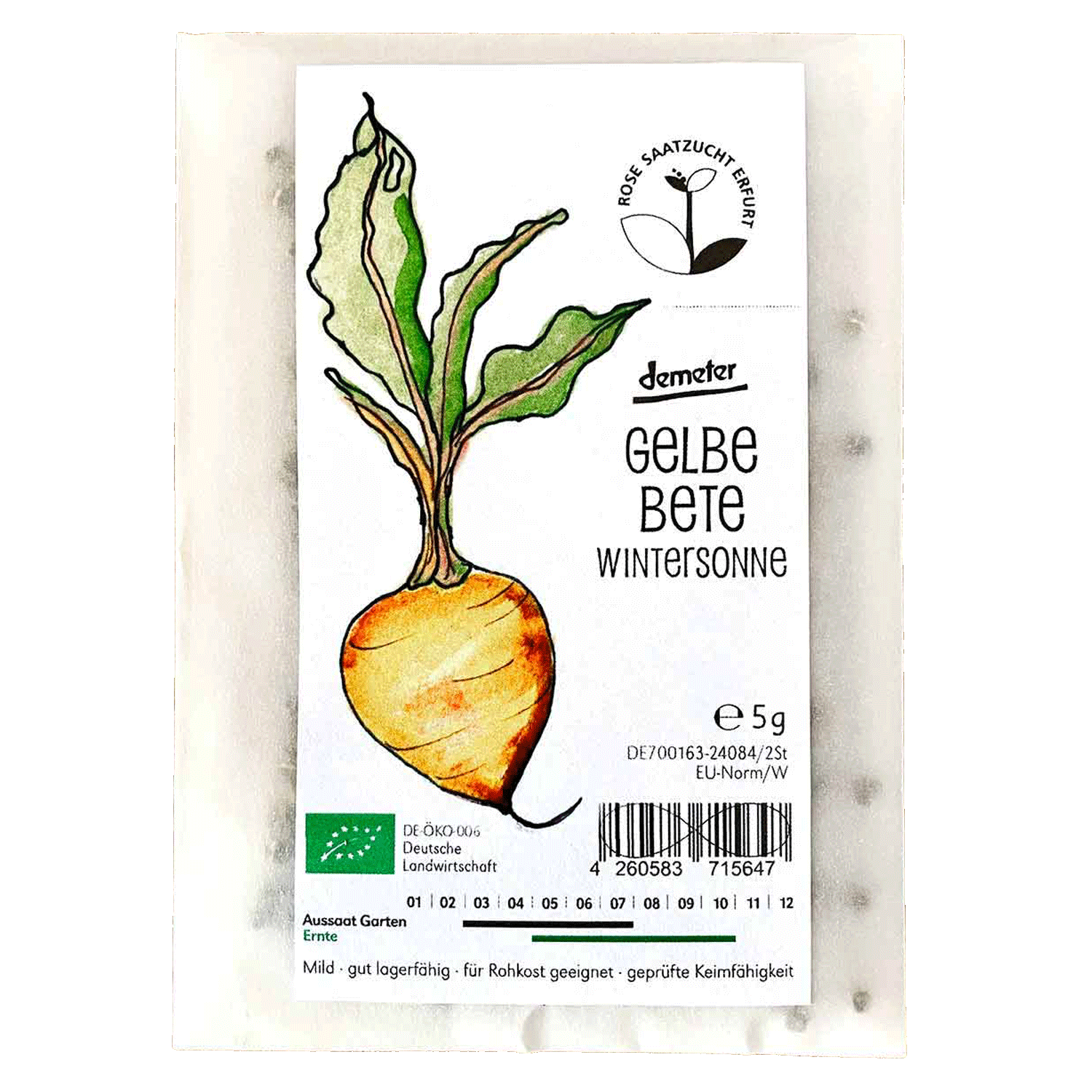 Saatgut - Gelbe Bete Wintersonne - Bio